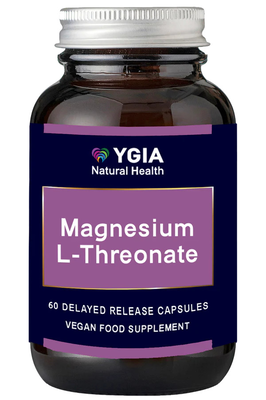 Ygia magnesium l-threonate 620mg 60 capsules, , medium