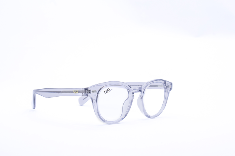 OJO personal style round clear frame and temples with demo lenses, , medium-null
