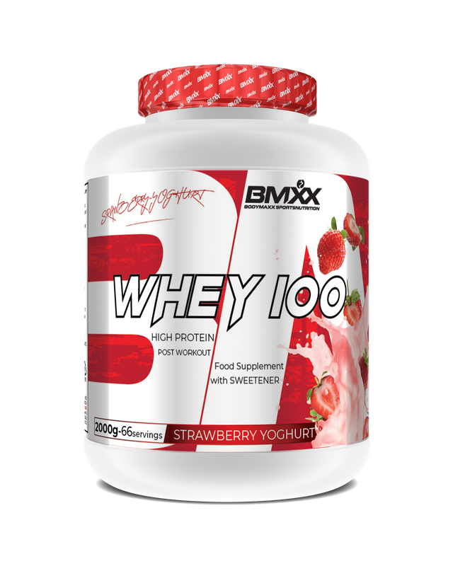 Bmxx whey 100 &ndash; ultrafiltered whey protein 2kg strawberry-yogurt, , medium-null