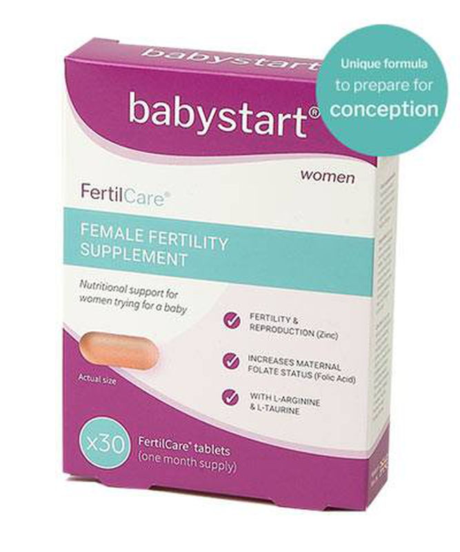 Product image: Babystart fertilcare, female fertility supplement 30tablets, , medium-null