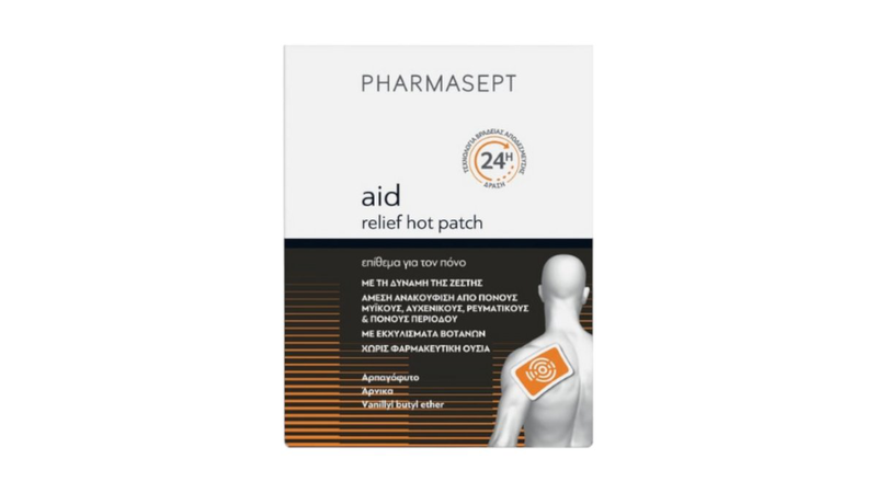 Pharmasept aid relief hot patch, 5pcs, , medium-null