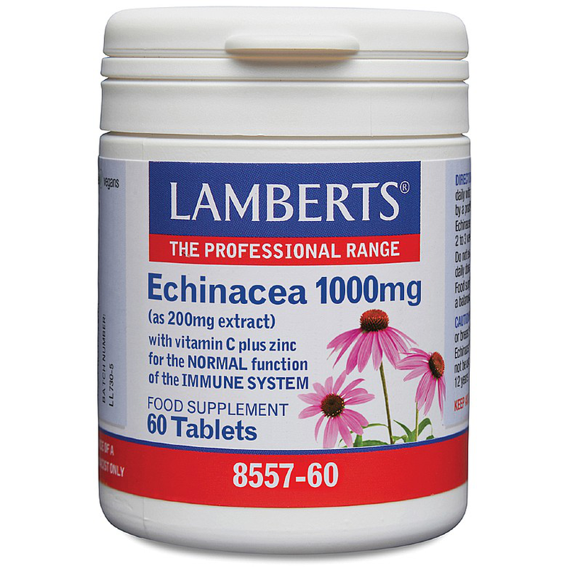 Lamberts echinacea 1000mg x 60 tablets, , medium image number null
