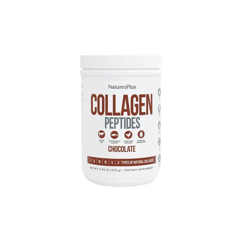 Natures plus collagen peptides chocolate 378gr, , medium-null