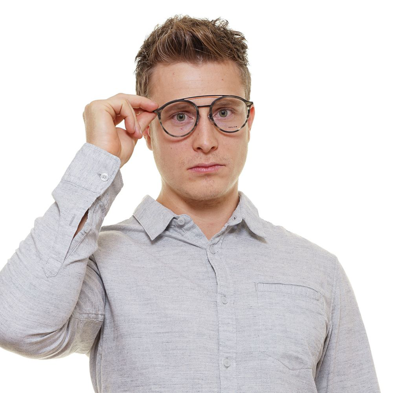 Gray metal & plastic glasses (frames)-null