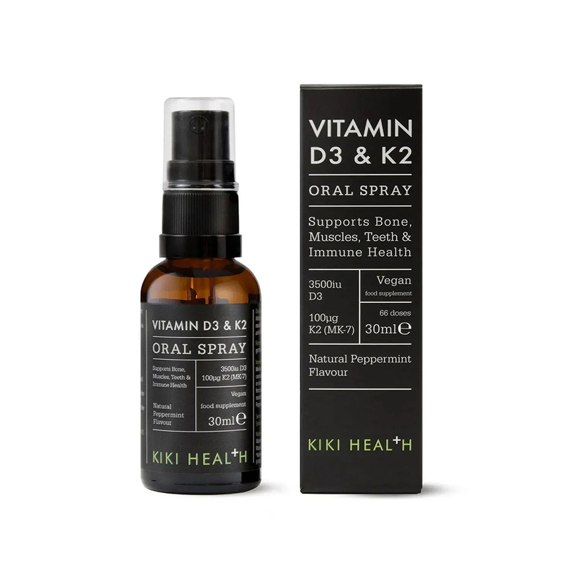Kiki health, vitamin d3 + k2, 3500 iu, vegan oral spray, 30ml, , medium-null