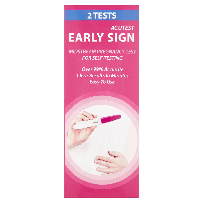 Acutest early sign pregnancy test 2s, , medium-null