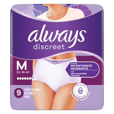 Always discreet pants plus &epsilon;&sigma;ώ&rho;&omicron;&upsilon;&chi;&alpha; &gamma;&iota;&alpha; &tau;&eta;&nu; &alpha;&kappa;&rho;ά&tau;&epsilon;&iota;&alpha; medium 9 &tau;&mu;&chi;, , medium
