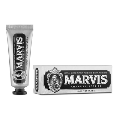 Marvis amarelli licorice toothpaste x 25ml - travel size, , medium