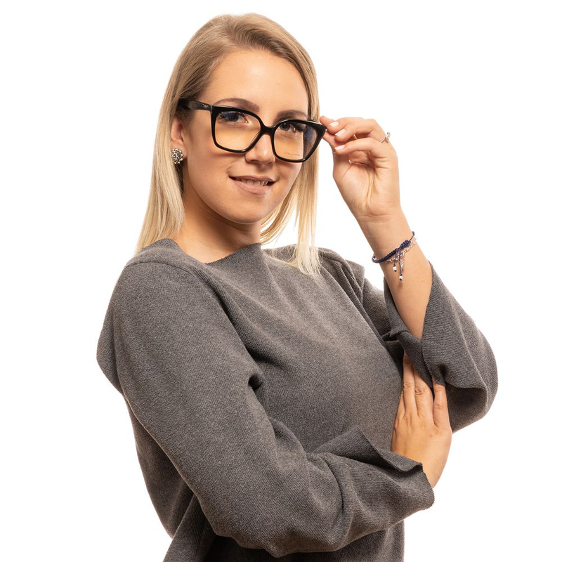 Black plastic glasses (frames)-null