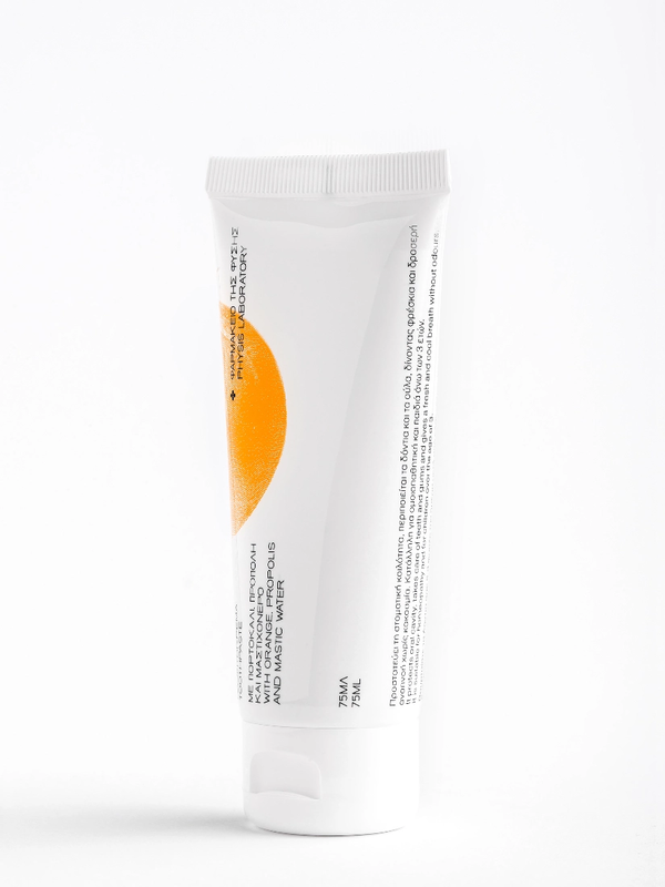Physis laboratory toothpaste with orange, propolis and mastic water - 75ml, , medium-null