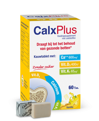 Calx plus 600mg chewable 60 vanilla, , medium