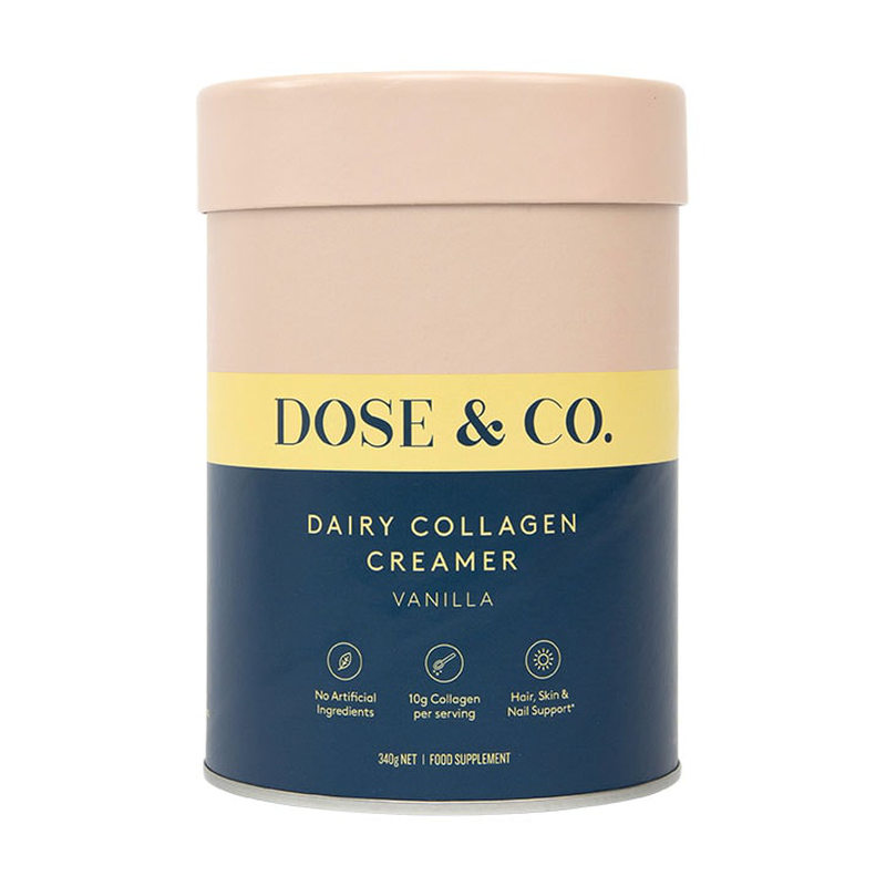 Dose & co dairy collagen creamer vanilla 340g-null
