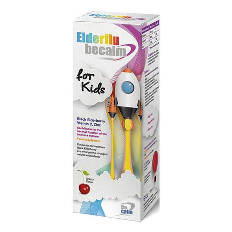 Product image: Elderflu becalm kids syrup, for immune system 250ml, , medium-null