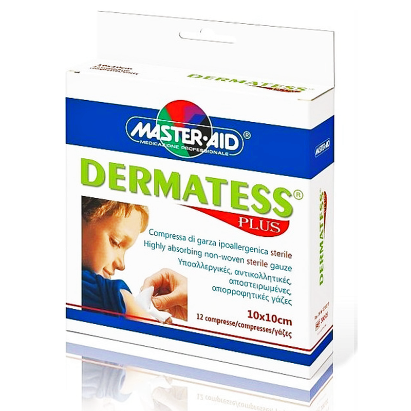 Master-aid dermatess plus 12 gause 10x10, , medium image number null