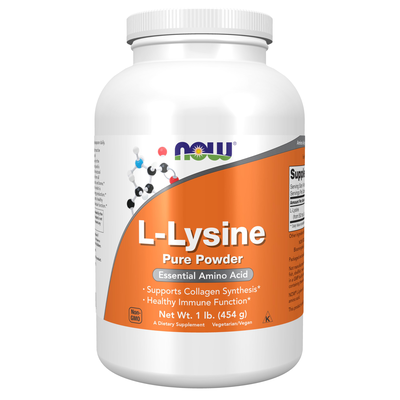 Now l-lysine pure powder 454g, , medium