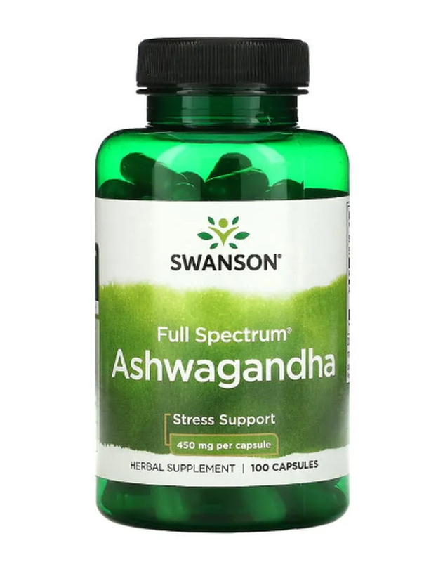 Ashwagandha 100% 450mg-100caps, , medium-null