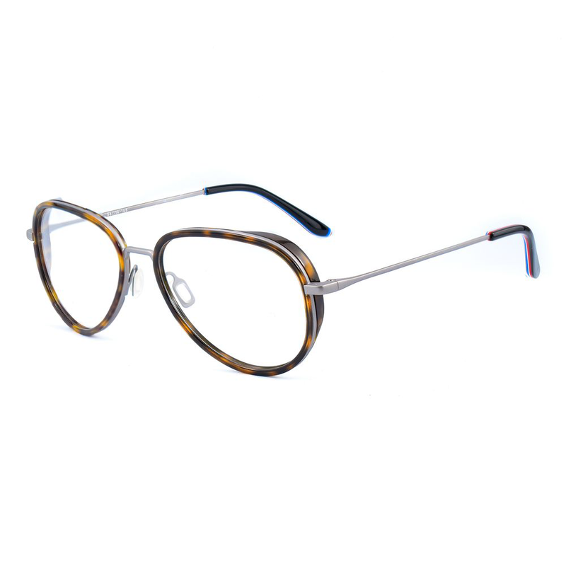 Gray stainless steel glasses (frames)-null