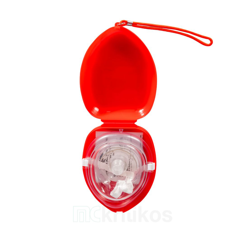 Cpr pocket resuscitator mask with plastic box, , medium-null