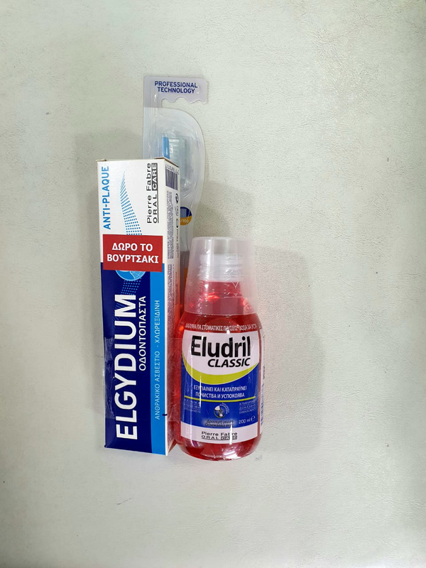 Eludril mouthwash 200ml + anti-plaque toothpaste + tooth brush 15/100, , medium image number null