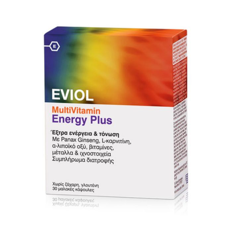 Eviol | multivitamin energy plus | &pi;&omicron;&lambda;&upsilon;&beta;&iota;&tau;&alpha;&mu;ί&nu;&eta; &gamma;&iota;&alpha; έ&xi;&tau;&rho;&alpha; &epsilon;&nu;έ&rho;&gamma;&epsilon;&iota;&alpha; & &tau;ό&nu;&omega;&sigma;&eta; | 30 &mu;&alpha;&lambda;&alpha;&kappa;έ&sigmaf; &kappa;ά&psi;&omicron;&upsilon;&lambda;&epsilon;&sigmaf;, , medium-null