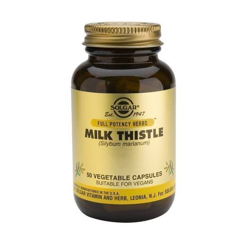 Solgar milk thistle x 50 capsules - antioxidant antiinflammatory & detoxifying properties, , medium image number null