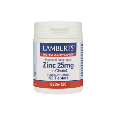Lamberts zinc 25mg x 120 tablets - as citrate - maximum absorbtion, , medium
