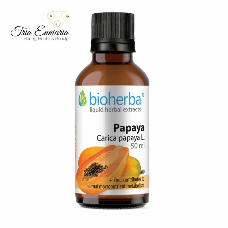 Papaya fruit tincture, 50 ml, bioherba, , medium-null