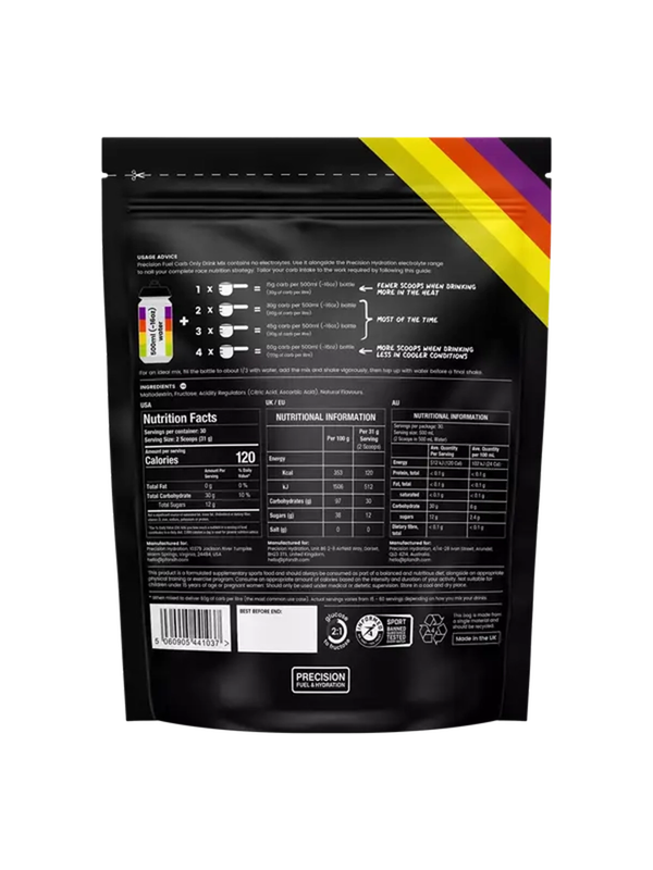 Precision fuel and hydration carb only drink mix - 930g, , medium-null
