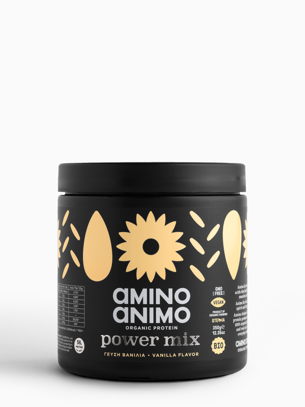 Amino animo organic protein power mix vanilla flavor 350g-null
