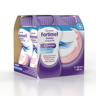 Fortimel protein strawberry liquid 4x200ml, , medium