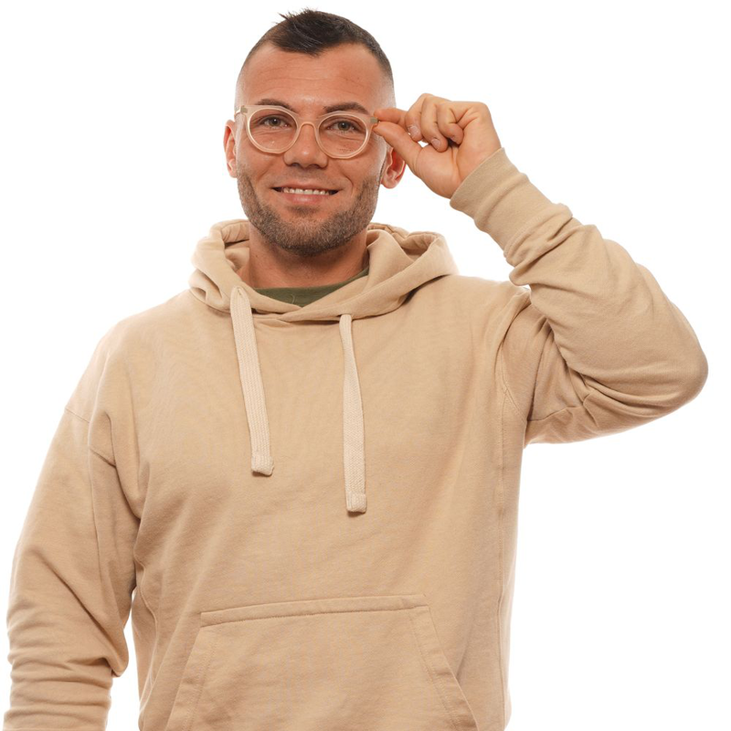 Beige acetate glasses (frames)-null