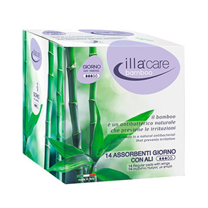 Product image: Illa care bamboo day sanitary pads with wings, 14pcs, , medium-null