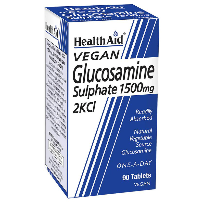 Health aid glucosamine sulphate 2kci 1500mg x 90 tablets - support for healthy joints & cartilage, , medium-null