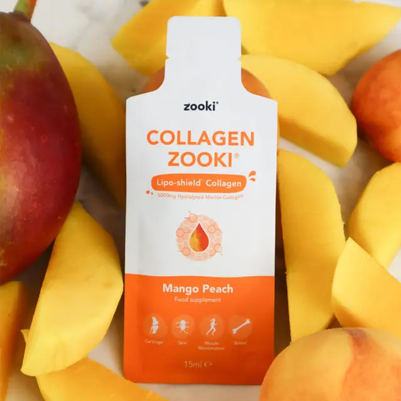 Product image: Zooki collagen mango-peach πόσιμο κολλαγόνο 14 φακελάκια, , medium-null