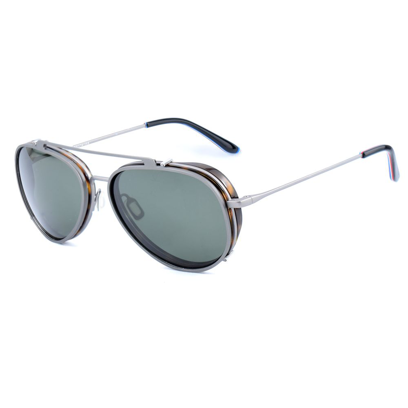 Gray stainless steel glasses (frames)-null