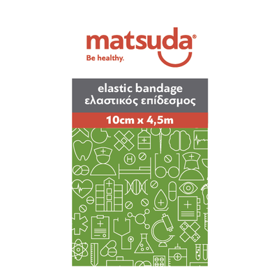 Matsuda elastic bandage 10cmx4,5m, , medium