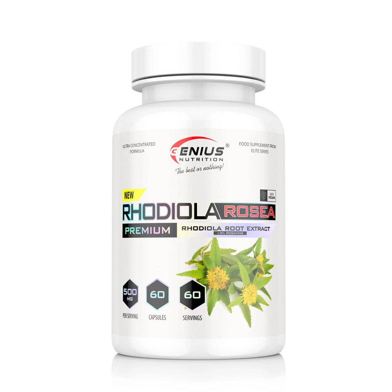 Rhodiola rosea 60 caps/60 serv, Genius nutrition, , medium-null
