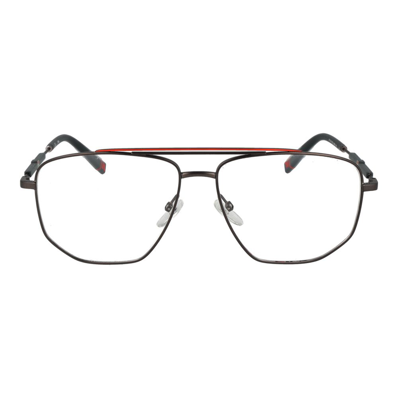 Gray stainless steel glasses (frames)-null