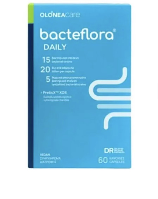 Bacteflora, probiotics- prebiotic, for health& smooth bowel function, 30capsules-null