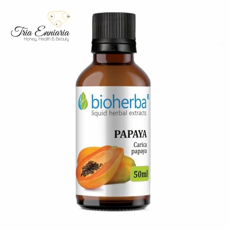 Papaya fruit tincture, 50 ml, bioherba, , medium-null