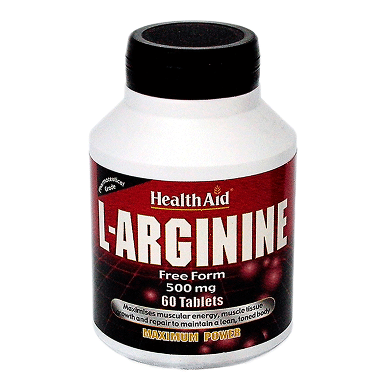 Health aid l-arginine 500mg x 60 tablets, , medium image number null