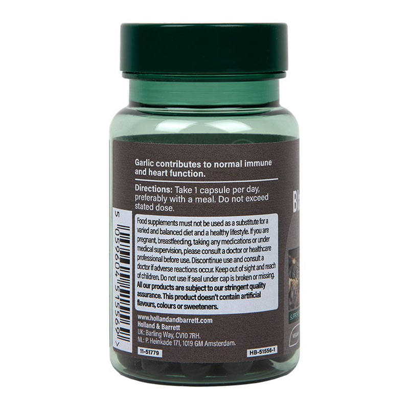 Holland & barrett black garlic 6000mg 30 capsules-null