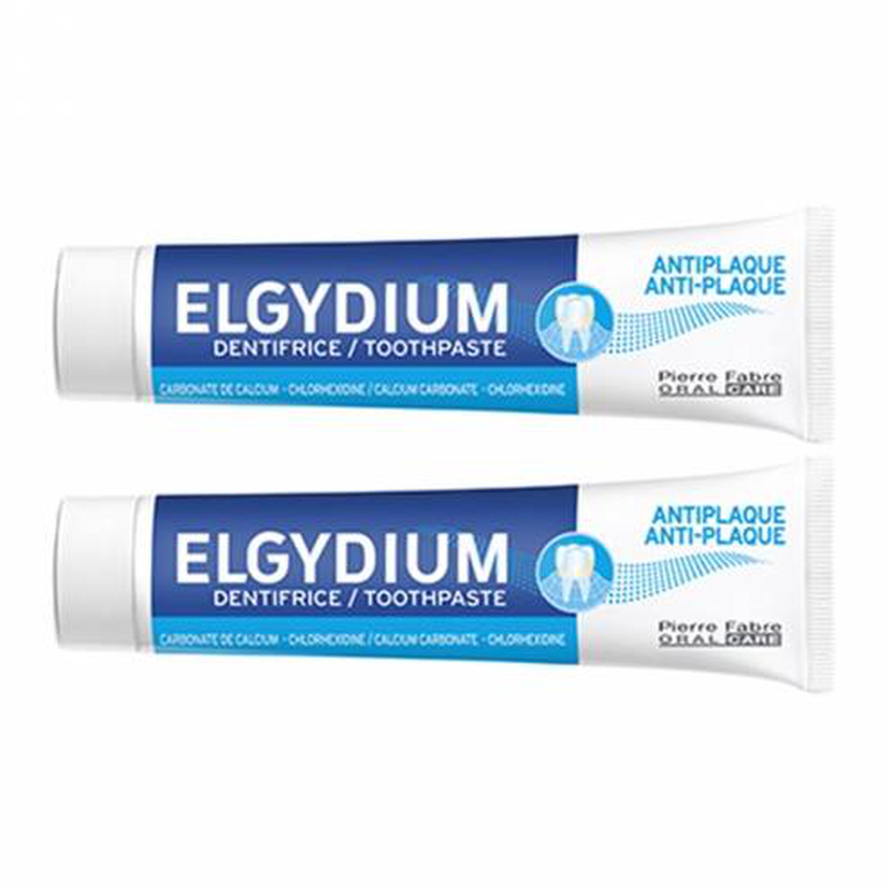 Elgydium anti-plaque toothpaste 75ml 2s+ elgydium clinic toothbrush 20/100 2s, , medium-null