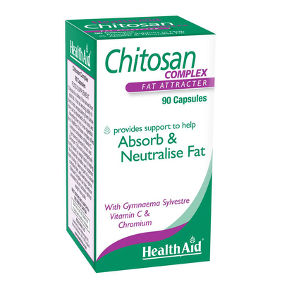 Health aid chitosan complex x 90 capsules - absorb & neutralise fat