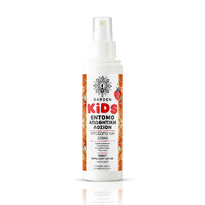 Garden kids insect & tick repellent lotion strawberry face & body 100ml