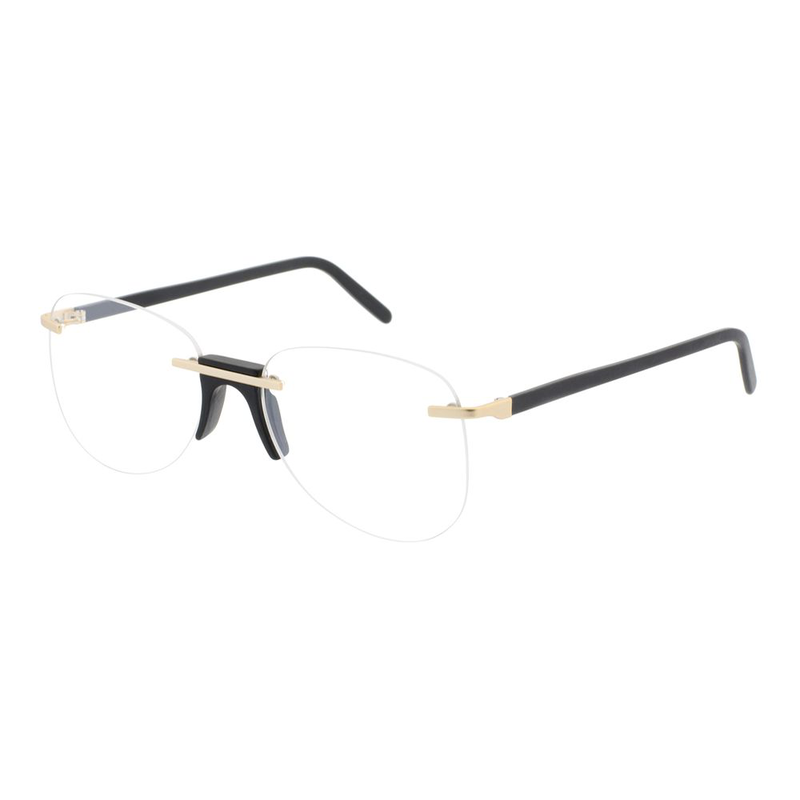Black metal & plastic glasses (frames)-null