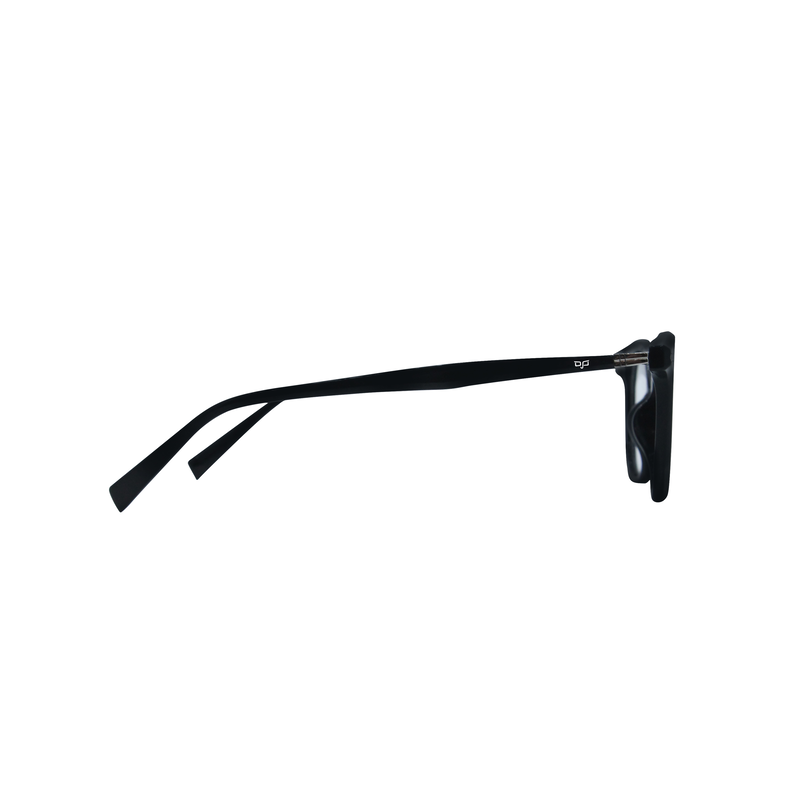 Product image: OJO personal style round handmade with shine black frame and temples with demo lenses, , medium-null