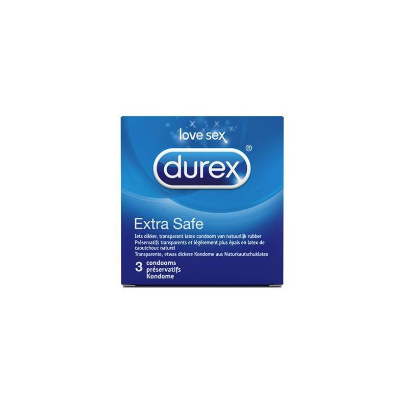Durex extra safe condoms 3 pieces, , medium-null
