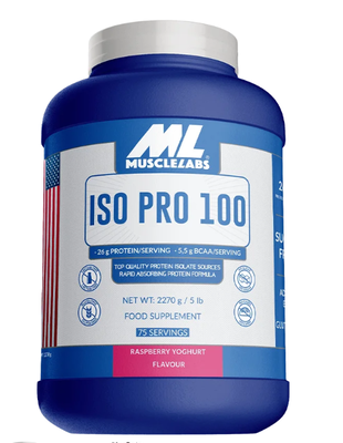 Musclelabs Iso pro 100 - Strawberry 2270 gr, , medium