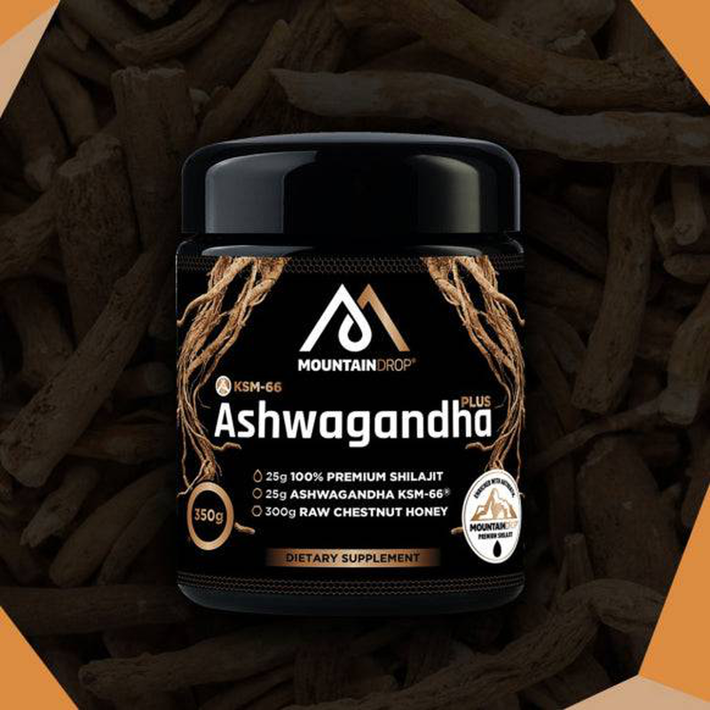 Mountaindrop, shilajit 25G blend with ashwagandha & raw chestnut honey, 330g, , medium-null